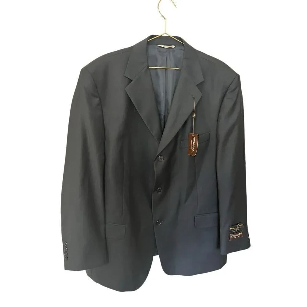 Cesarani navy blazer made in Italy nwt